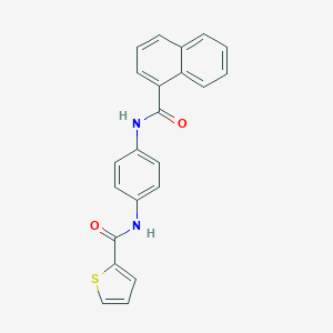 molecular formula C22H16N2O2S B244998 N-[4-(1-naphthoylamino)phenyl]-2-thiophenecarboxamide 
