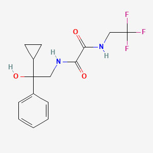 B2449982 N1-(2-cyclopropyl-2-hydroxy-2-phenylethyl)-N2-(2,2,2-trifluoroethyl)oxalamide CAS No. 1421455-60-8
