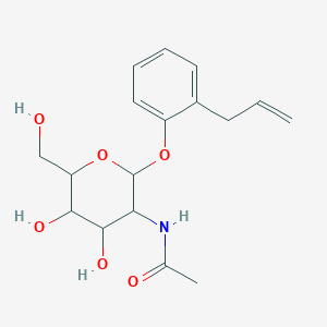 molecular formula C17H23NO6 B2449989 N-[4,5-二羟基-6-(羟甲基)-2-[2-(丙-2-烯-1-基)苯氧基]氧杂-3-基]乙酰胺 CAS No. 1007924-54-0