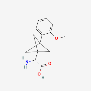 B2449997 2-Amino-2-[3-(2-methoxyphenyl)-1-bicyclo[1.1.1]pentanyl]acetic acid CAS No. 2287263-22-1