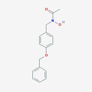 molecular formula C16H17NO3 B024500 N-(4-Benzyloxybenzyl)acetohydroxamic acid CAS No. 106328-28-3