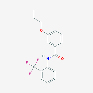 molecular formula C17H16F3NO2 B245000 3-propoxy-N-[2-(trifluoromethyl)phenyl]benzamide 