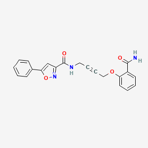 N-(4-(2-carbamoylphenoxy)but-2-yn-1-yl)-5-phenylisoxazole-3-carboxamide