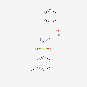 molecular formula C17H21NO3S B2450021 N-(2-羟基-2-苯基丙基)-3,4-二甲基苯磺酰胺 CAS No. 1351588-41-4