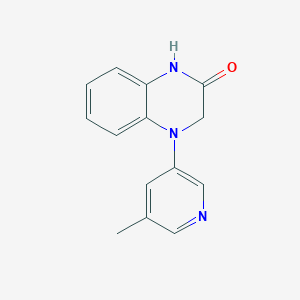 molecular formula C14H13N3O B2450081 4-(5-Methylpyridin-3-yl)-1,3-dihydroquinoxalin-2-one CAS No. 2470441-08-6