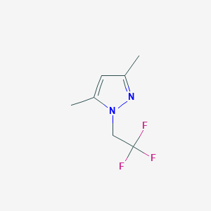 molecular formula C7H9F3N2 B2450087 3,5-Dimethyl-1-(2,2,2-trifluoroethyl)pyrazole CAS No. 141354-19-0