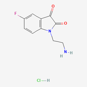 1-(2-Aminoethyl)-5-fluoroindole-2,3-dione;hydrochloride