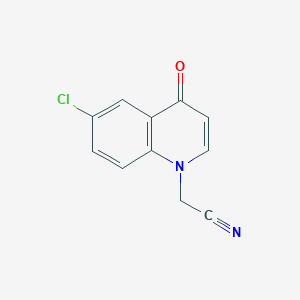 (6-chloro-4-oxoquinolin-1(4H)-yl)acetonitrile