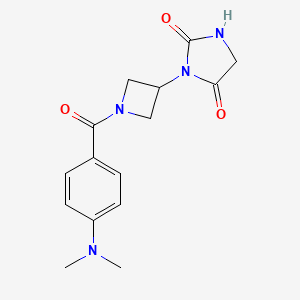 3-(1-(4-(Dimethylamino)benzoyl)azetidin-3-yl)imidazolidine-2,4-dione