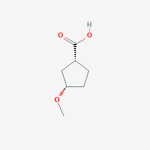 molecular formula C7H12O3 B2450123 (1R,3S)-3-Methoxycyclopentane-1-carboxylic acid CAS No. 1932791-40-6; 886026-75-1