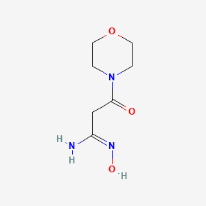 molecular formula C7H13N3O3 B2450146 N'-羟基-3-(吗啉-4-基)-3-氧代丙酰胺 CAS No. 57399-54-9
