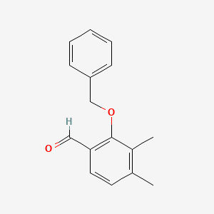 molecular formula C16H16O2 B2450164 3,4-二甲基-2-苯甲氧基苯甲醛 CAS No. 1427020-11-8