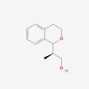 molecular formula C12H16O2 B2450178 (2R)-2-(3,4-Dihydro-1H-isochromen-1-yl)propan-1-ol CAS No. 2248221-16-9