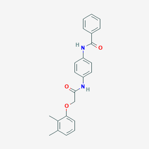 molecular formula C23H22N2O3 B245020 N-(4-{[(2,3-dimethylphenoxy)acetyl]amino}phenyl)benzamide 