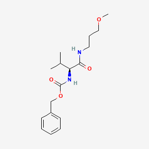 molecular formula C17H26N2O4 B2450224 苯甲酰N-[(2S)-1-(3-甲氧基丙氨基)-3-甲基-1-氧代丁-2-基]氨基甲酸酯 CAS No. 178049-55-3