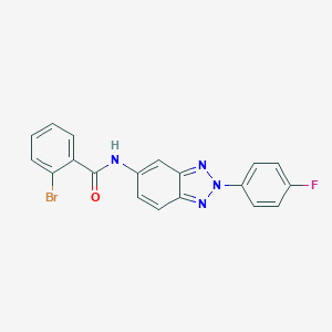 2-bromo-N-[2-(4-fluorophenyl)-2H-1,2,3-benzotriazol-5-yl]benzamide