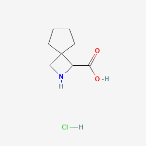 molecular formula C8H14ClNO2 B2450233 2-氮杂螺[3.4]辛烷-1-羧酸盐酸盐 CAS No. 1989659-16-6