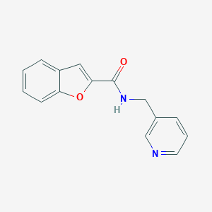 molecular formula C15H12N2O2 B245024 N-(pyridin-3-ylmethyl)-1-benzofuran-2-carboxamide 