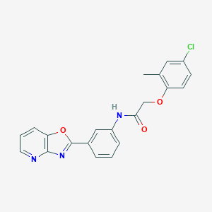 2-(4-chloro-2-methylphenoxy)-N-(3-[1,3]oxazolo[4,5-b]pyridin-2-ylphenyl)acetamide