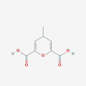 molecular formula C8H8O5 B2450275 4-甲基-4H-吡喃-2,6-二羧酸 CAS No. 23046-94-8