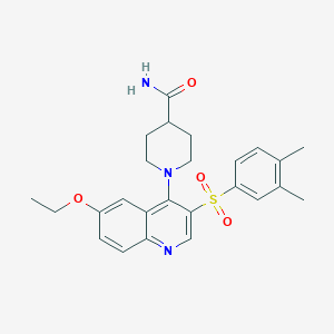 1-(3-((3,4-Dimethylphenyl)sulfonyl)-6-ethoxyquinolin-4-yl)piperidine-4-carboxamide