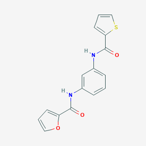 molecular formula C16H12N2O3S B245028 N-{3-[(2-thienylcarbonyl)amino]phenyl}-2-furamide 