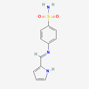 (E)-4-(((1H-pyrrol-2-yl)methylene)amino)benzenesulfonamide
