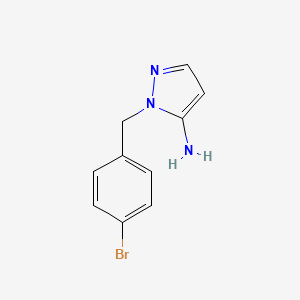 molecular formula C10H10BrN3 B2450292 1-(4-溴苄基)-1H-吡唑-5-胺 CAS No. 956986-52-0