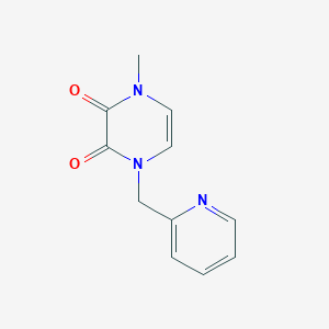 B2450324 1-Methyl-4-(pyridin-2-ylmethyl)pyrazine-2,3-dione CAS No. 2379946-30-0