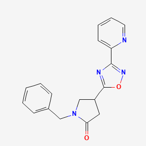 1-Benzyl-4-(3-pyridin-2-yl-1,2,4-oxadiazol-5-yl)pyrrolidin-2-one