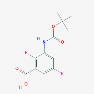 B2450341 2,5-Difluoro-3-[(2-methylpropan-2-yl)oxycarbonylamino]benzoic acid CAS No. 2248286-90-8