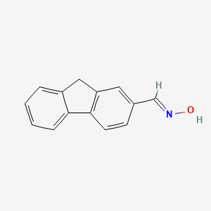 molecular formula C14H11NO B2450351 (NE)-N-(9H-fluoren-2-ylmethylidene)hydroxylamine CAS No. 401595-54-8