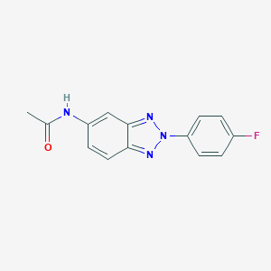 molecular formula C14H11FN4O B245037 N-[2-(4-fluorophenyl)-2H-benzotriazol-5-yl]acetamide 