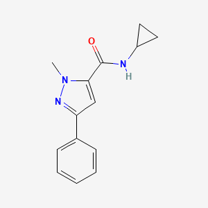 N-cyclopropyl-1-methyl-3-phenyl-1H-pyrazole-5-carboxamide