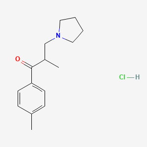 2-Methyl-1-(4-methylphenyl)-3-(pyrrolidin-1-yl)propan-1-one hydrochloride