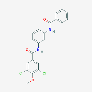 molecular formula C21H16Cl2N2O3 B245038 N-[3-(benzoylamino)phenyl]-3,5-dichloro-4-methoxybenzamide 