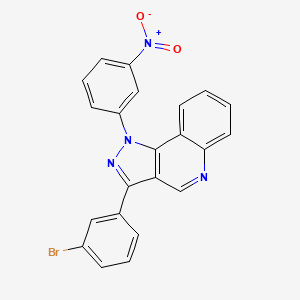 3-(3-bromophenyl)-1-(3-nitrophenyl)-1H-pyrazolo[4,3-c]quinoline