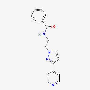 N-(2-(3-(pyridin-4-yl)-1H-pyrazol-1-yl)ethyl)benzamide