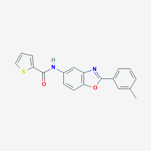 molecular formula C19H14N2O2S B245039 N-[2-(3-methylphenyl)-1,3-benzoxazol-5-yl]thiophene-2-carboxamide 