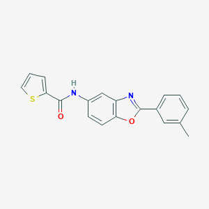 N-[2-(3-methylphenyl)-1,3-benzoxazol-5-yl]thiophene-2-carboxamide