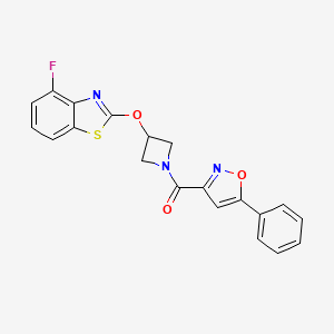(3-((4-Fluorobenzo[d]thiazol-2-yl)oxy)azetidin-1-yl)(5-phenylisoxazol-3-yl)methanone