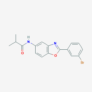 molecular formula C17H15BrN2O2 B245040 N-[2-(3-bromophenyl)-1,3-benzoxazol-5-yl]-2-methylpropanamide 