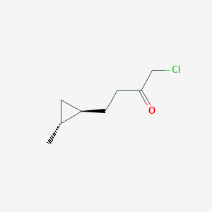 molecular formula C8H13ClO B2450424 1-Chloro-4-[(1R,2R)-2-methylcyclopropyl]butan-2-one CAS No. 2567489-80-7
