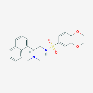 N-(2-(dimethylamino)-2-(naphthalen-1-yl)ethyl)-2,3-dihydrobenzo[b][1,4]dioxine-6-sulfonamide