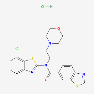 N-(7-chloro-4-methylbenzo[d]thiazol-2-yl)-N-(2-morpholinoethyl)benzo[d]thiazole-6-carboxamide hydrochloride