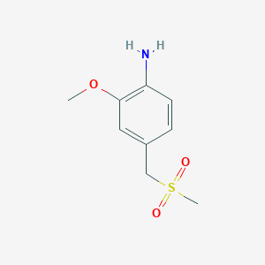 2-Methoxy-4-(methylsulfonylmethyl)aniline