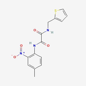 molecular formula C14H13N3O4S B2450454 N1-(4-methyl-2-nitrophenyl)-N2-(thiophen-2-ylmethyl)oxalamide CAS No. 941895-33-6