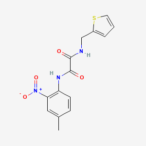 molecular formula C14H13N3O4S B2450454 N1-(4-甲基-2-硝基苯基)-N2-(噻吩-2-基甲基)草酰胺 CAS No. 941895-33-6