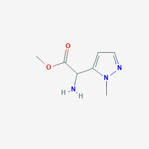 Methyl 2-amino-2-(1-methyl-1H-pyrazol-5-yl)acetate