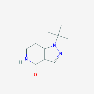 molecular formula C10H15N3O B2450459 1-(叔丁基)-6,7-二氢-1H-吡唑并[4,3-c]吡啶-4(5H)-酮 CAS No. 1257403-88-5